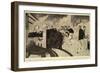 Facsimile of a Coloured Sketch by a Japanese War Artist-null-Framed Giclee Print