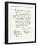 Facsimile of a Declaration About the Scarcity of Food; American Revolutionary War, USA, 1870S-null-Framed Giclee Print