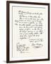 Facsimile of a Declaration About the Scarcity of Food; American Revolutionary War, USA, 1870S-null-Framed Giclee Print