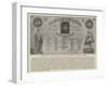 Facsimile of a Fifty Dollar Note of the Hungarian Fund, Signed by Kossuth-null-Framed Giclee Print