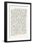 Facsimile of a Portion of a Letter from Washington, Addressed to Sir J. Sinclair, Bart., 1870S-null-Framed Giclee Print