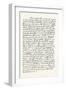 Facsimile of a Portion of a Letter from Washington, Addressed to Sir J. Sinclair, Bart., 1870S-null-Framed Giclee Print