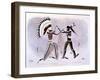 Facsimile of an Indian Painting, 1843-44 (Colour Litho)-Karl Bodmer-Framed Giclee Print