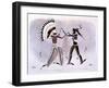 Facsimile of an Indian Painting, 1843-44 (Colour Litho)-Karl Bodmer-Framed Giclee Print