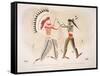 Facsimile of an Indian Painting-Karl Bodmer-Framed Stretched Canvas