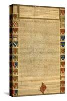 Facsimile Of Burnt Magna Carta-null-Stretched Canvas
