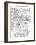 Facsimile of Martin Luther's Handwriting, 1903-null-Framed Giclee Print