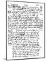 Facsimile of Martin Luther's Handwriting, 1903-null-Mounted Giclee Print