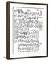 Facsimile of Martin Luther's Handwriting, 1903-null-Framed Giclee Print