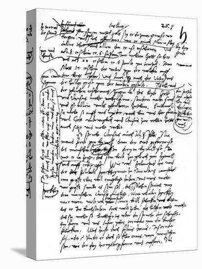 Facsimile of Martin Luther's Handwriting, 1903-null-Stretched Canvas