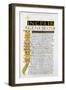 Facsimile of the Commencement of the Book of Genesis, 1840-null-Framed Giclee Print