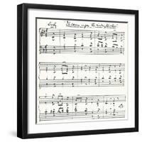 Facsimile of the First Bars of "It Came Upon the Midnight Clear"-null-Framed Giclee Print