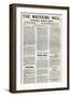 Facsimile of the Issue of 25th January 1900 of the Mafeking Mail-Louis Creswicke-Framed Giclee Print