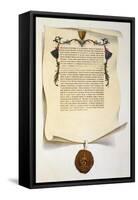 Facsimile of the Magna Carta-J. Harris-Framed Stretched Canvas