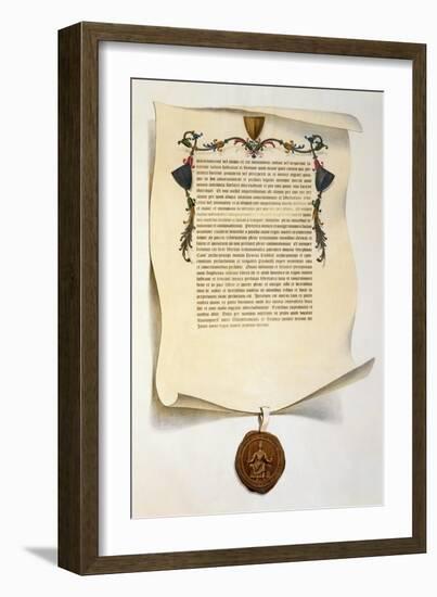 Facsimile of the Magna Carta-J. Harris-Framed Giclee Print