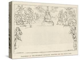 Facsimile of the Mulready Envelope, Designed for the Penny Post-William Mulready-Stretched Canvas