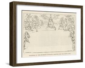 Facsimile of the Mulready Envelope, Designed for the Penny Post-William Mulready-Framed Giclee Print