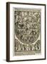 Facsimile of the of Rosarium Celestis Curie Et Patrie Triumphantis. by Jakob Locher (1471-1528). Ge-null-Framed Giclee Print