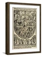 Facsimile of the of Rosarium Celestis Curie Et Patrie Triumphantis. by Jakob Locher (1471-1528). Ge-null-Framed Giclee Print
