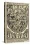 Facsimile of the of Rosarium Celestis Curie Et Patrie Triumphantis. by Jakob Locher (1471-1528). Ge-null-Stretched Canvas