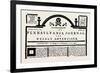 Facsimile of the Pennsylvania Journal on the Stamp Act. American Historical and Literary Curiositie-null-Framed Giclee Print