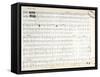 Facsimile of the Score of "Ballade Number 2 in F"-Frederic Chopin-Framed Stretched Canvas