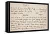 Facsimile of the Solution to the Problem of the Brachystochrone, or Curve of Quickest Descent-Sir Isaac Newton-Framed Stretched Canvas