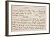 Facsimile of the Solution to the Problem of the Brachystochrone, or Curve of Quickest Descent-Sir Isaac Newton-Framed Giclee Print