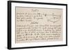 Facsimile of the Solution to the Problem of the Brachystochrone, or Curve of Quickest Descent-Sir Isaac Newton-Framed Giclee Print