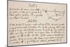 Facsimile of the Solution to the Problem of the Brachystochrone, or Curve of Quickest Descent-Sir Isaac Newton-Mounted Giclee Print