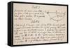 Facsimile of the Solution to the Problem of the Brachystochrone, or Curve of Quickest Descent-Sir Isaac Newton-Framed Stretched Canvas
