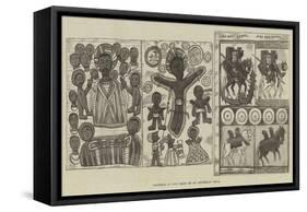 Facsimile of Two Pages of an Abyssinian Bible-null-Framed Stretched Canvas