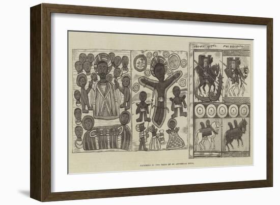 Facsimile of Two Pages of an Abyssinian Bible-null-Framed Giclee Print