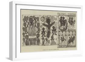 Facsimile of Two Pages of an Abyssinian Bible-null-Framed Giclee Print