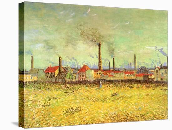 Factories, 1887-Vincent van Gogh-Stretched Canvas