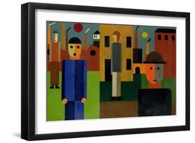 Factories, 1926-Franz W. Seiwert-Framed Giclee Print