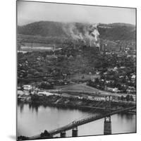 Factories Along the Ohio River-null-Mounted Photographic Print
