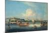 Factories at Canton, from the Harbour, China, 1850-null-Mounted Giclee Print