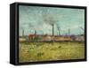 Factories at Clichy, 1887-Vincent van Gogh-Framed Stretched Canvas