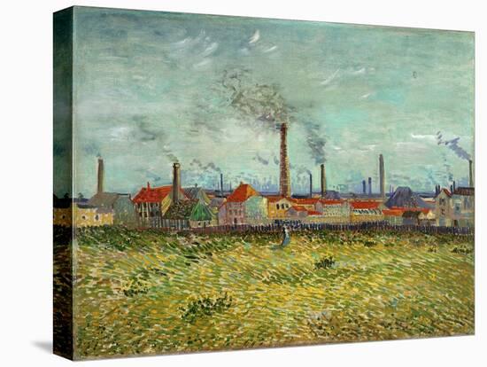 Factories at Clichy, 1887-Vincent van Gogh-Stretched Canvas