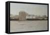 Factories Bordering the River-Paul Maitland-Framed Stretched Canvas