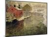 Factories by the Akers River Kristiania  Oslo, 1890-Fritz Thaulow-Mounted Giclee Print