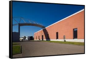 Factory building design by Alvaro Siza, Vitra Design Museum, Weil am Rhein, Baden-Wurttemberg, G...-null-Framed Stretched Canvas