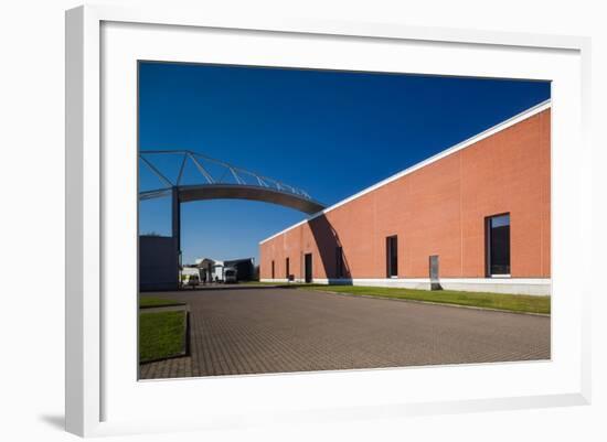 Factory building design by Alvaro Siza, Vitra Design Museum, Weil am Rhein, Baden-Wurttemberg, G...-null-Framed Photographic Print