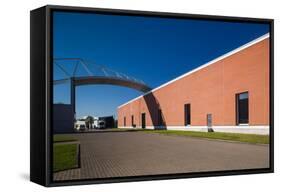 Factory building design by Alvaro Siza, Vitra Design Museum, Weil am Rhein, Baden-Wurttemberg, G...-null-Framed Stretched Canvas