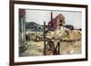 Factory Buildings, Soissons, 19 May 1915-Francois Flameng-Framed Giclee Print