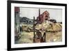 Factory Buildings, Soissons, 19 May 1915-Francois Flameng-Framed Giclee Print