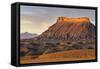 Factory Butte, the Henry Mountains, Upper Blue Hills Near Hanksville, Utah, USA-Chuck Haney-Framed Stretched Canvas