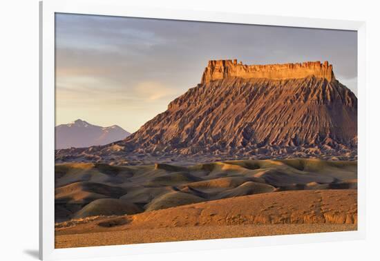 Factory Butte, the Henry Mountains, Upper Blue Hills Near Hanksville, Utah, USA-Chuck Haney-Framed Photographic Print