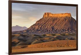 Factory Butte, the Henry Mountains, Upper Blue Hills Near Hanksville, Utah, USA-Chuck Haney-Framed Photographic Print